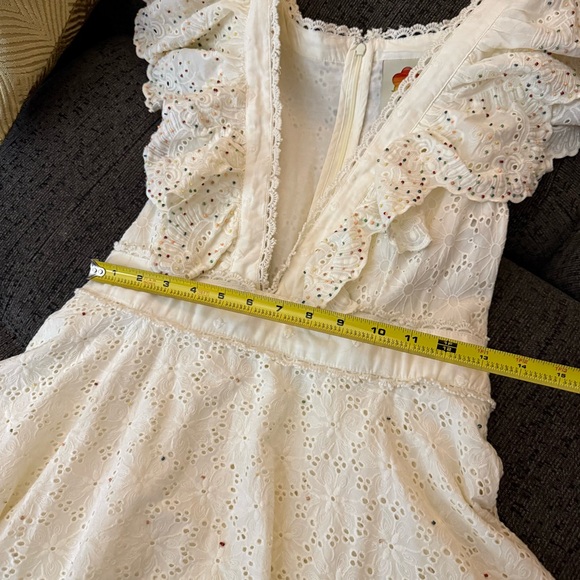 Farm Rio Eyelet Patch Beaded Mini Dress Size Small Retail $375
Amazing Condition - Picture 10 of 16